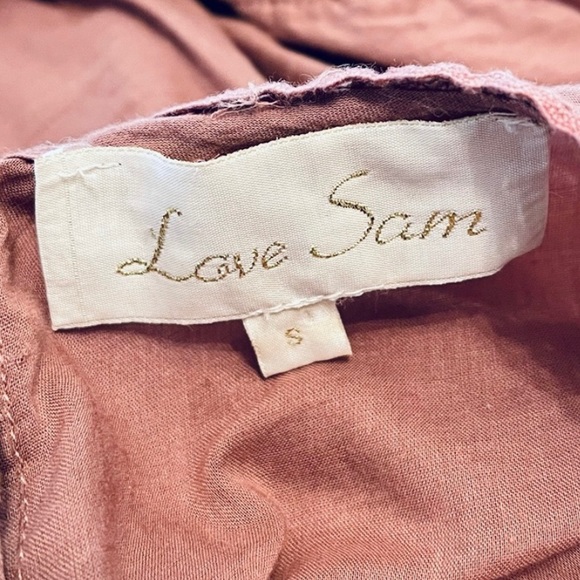 NWOT 💙 Love Sam BOHO Blouse - Cotton Crocheted Lace With Ruffles Size S - Picture 7 of 8